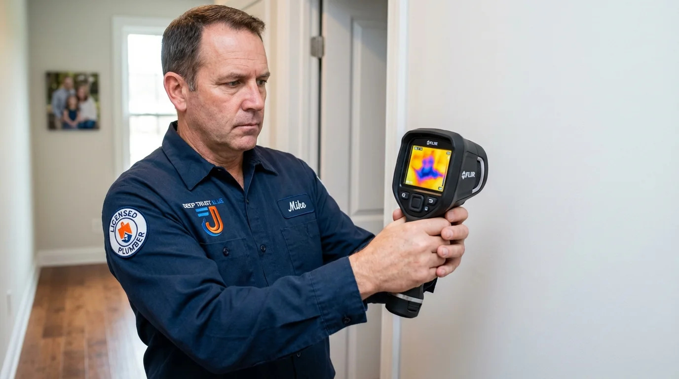 Thermal imaging leak detection by Johns Plumbing LLC in San Lorenzo